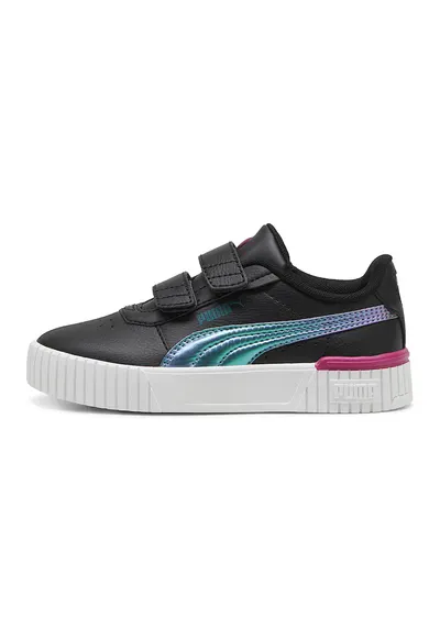 Pantofi sport din piele ecologica Carina 2.0 Bouncy Sky V PS E - Negru/Violet/Verde inchis