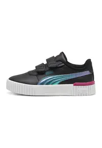 Pantofi sport din piele ecologica Carina 2.0 Bouncy Sky V PS E - Negru/Violet/Verde inchis