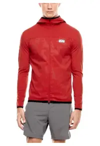 Bluza cu fermoar barbati VIGOR7 M HOODIE FZ PA ST - Poliester - Rosu - Rosu
