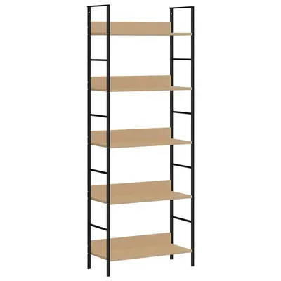 vidaXL Etajeră cărți 5 rafturi, stejar 60x27,6x158,5 cm lemn prelucrat