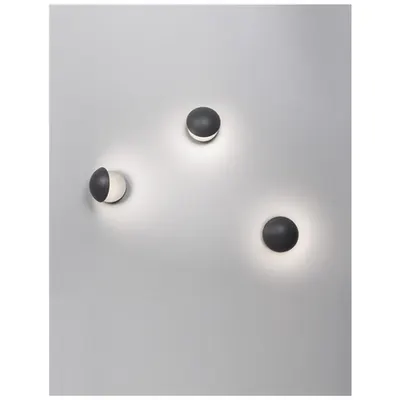 Aplica AGILE Inchis Gray Aluminiu turnat Aluminiu, Adjustable Beam LED 13 Wat 480Lm 3000K, 220-240 Volt 50Hz -IP54