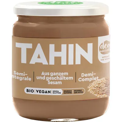 Crema Tahini Semi Integrala 50% Seminte Susan Decojite si 50% Seminte Susan Prajite fara Gluten Ecologica/Bio 250g