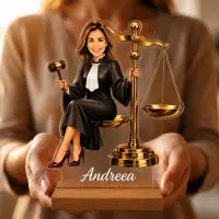 Caricatura Judecator -Femeie - Statueta Personalizata tip Trofeu