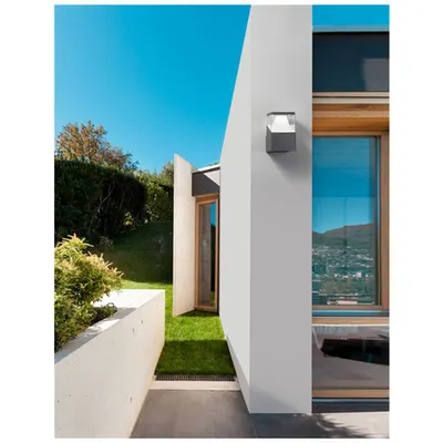 Aplica LOCK Aluminiu Inchis Gray Alb and Clear Acrylic Diffuser, AC Driver Included LED 12 Wat 960Lm 220-240 Volt 50Hz Beam 45 degrees 3000K or 4000K -IP54