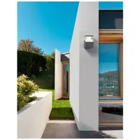 Aplica LOCK Aluminiu Inchis Gray Alb and Clear Acrylic Diffuser, AC Driver Included LED 12 Wat 960Lm 220-240 Volt 50Hz Beam 45 degrees 3000K or 4000K -IP54-