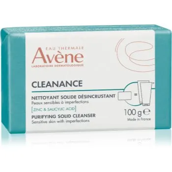 Avène Cleanance Purifying Solid Cleanser baton dermatologic pentru curatare pentru tenul gras, predispus la acnee