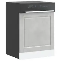 vidaXL Panou pentru mașină de spălat vase beton gri 60x1,5x57 cm lemn prelucrat