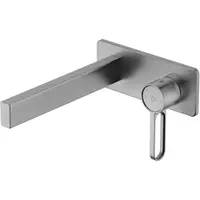 Baterie lavoar incastrata, corp incastrat inclus, gun metal, FDesign Zaffiro