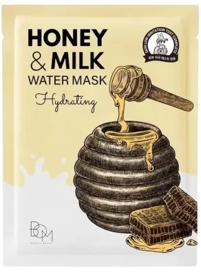 BOM Mască hidratantă pentru față Honey and Milk, 25 g