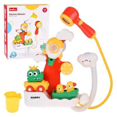 Jucarie de baie, Crocodili si rate, 4 in 1