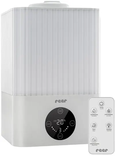 Umidificator de aer cu ultrasunete 2 în 1 Reer - Alb