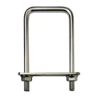 Brida Gard, 30 x 50 mm, pentru Fixare Panouri Gard, Stalp Rectangular, Zincat