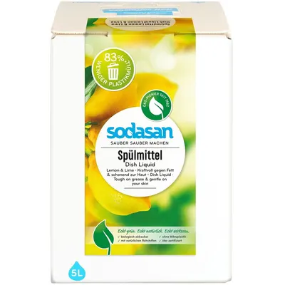 Detergent Lichid de Vase cu Lamaie si Lime Bag-in-Box 5L
