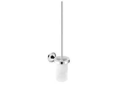 Perie WC Roca Classica A816818001, montare pe perete, material metal/sticla, Crom