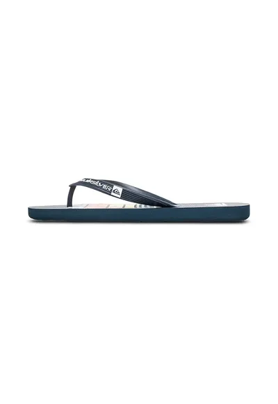 Papuci flip-flop cu logo Java Art - Alb/Portocaliu/Albastru inchis
