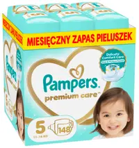 Scutece bebelusi Pampers Premium Care - Monthly Pack, marimea 5, 148 buc.