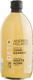 Oțet de vin alb organic, nefiltrat, 500 ml, Andrea Milano