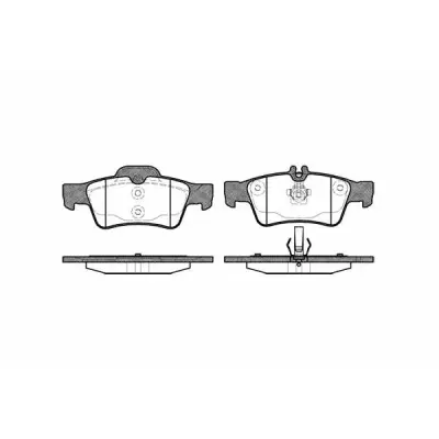 Set placute frana, frana disc REMSA 0991.00