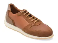 Pantofi sport OTTER maro, G200, din piele naturala