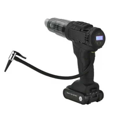 Aspirator si compresor portabil Livoo ON1023N, 50W putere aspirare, 10.3 bar presiune maxima, 7 accesorii (Negru)