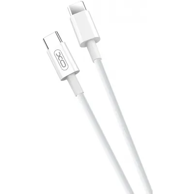 Cablu Date si Incarcare USB-C - USB-C XO Design NB124, 40W, 1m, Alb