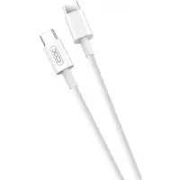 Cablu Date si Incarcare USB-C - USB-C XO Design NB124, 40W, 1m, Alb