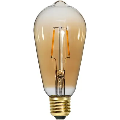 Bec LED/cu filament E27, cu lumină caldă 1 W Plain Amber – Star Trading