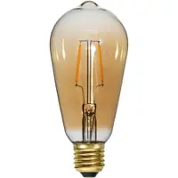 Bec LED/cu filament E27, cu lumină caldă 1 W Plain Amber – Star Trading