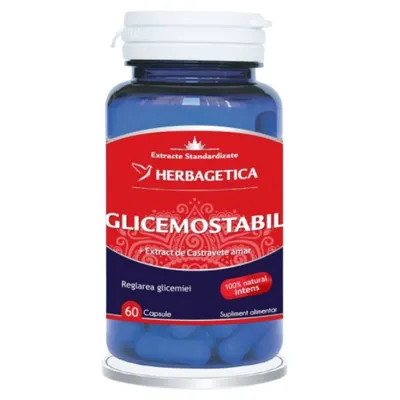 Glicemostabil, Herbagetica | 60 capsule