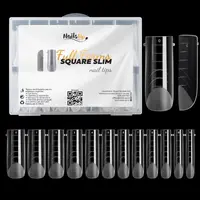 Tipsuri Reutilizabile NAILSUP Full Forms Square Slim, 120 buc