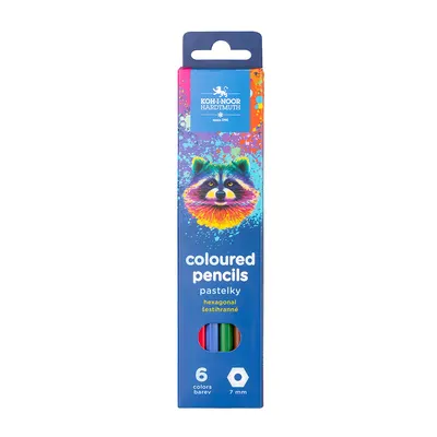 Creioane color, 6culori/set, Raton, Koh-I-noor