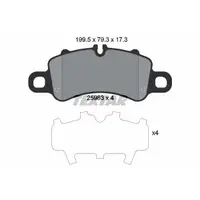 Set placute frana, frana disc TEXTAR 2598301