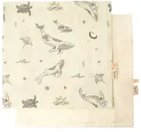 Set de scutece pentru bebeluși Cotton Hug - Ocean, 70 х 70 cm, 2 buc