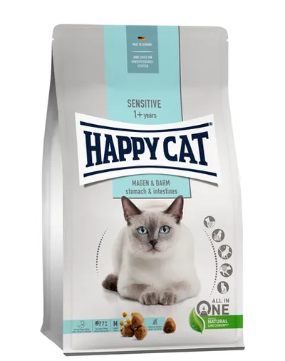 HAPPY CAT Sensitive hrana uscata pentru pisici adulte cu sistem digestiv sensibil, carne de rata 4 kg