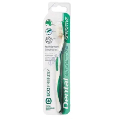 Periuta de dinti Dental Eco Friendly Antibacteriana Sensitive - verde, Rubella
