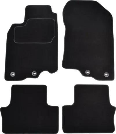 Covorase auto (set, velur, 4 bucati, culoare negru) HONDA INSIGHT dupa 2009