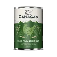 CANAGAN Free-Run Chicken, XS-XL, Pui, conservă hrană umedă fără cereale câini junior & adult, (în supă), 400g