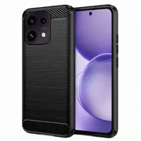 Husa pentru Oppo Reno16 F / Reno16 FS, Techsuit, Carbon, Neagra