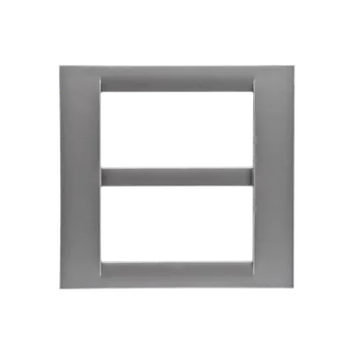 Placa ornament Virna - tehnopolimer gloss finish - 8 module(4+4 OVERLAPPING) - METALLIC TITANIUM - SYSTEM