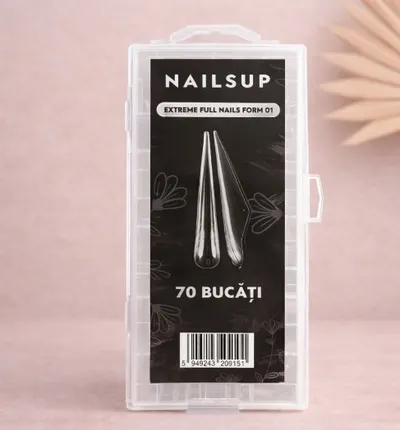 Tipsuri Reutilizabile NAILSUP Extreme Full Nails Form 01, 70 buc