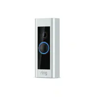 Sonerie inteligentă Ring, Alexa, video HD, microfon și difuzor integrate, Argintie, cu fir