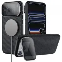 Husa MagSafe pentru Apple iPhone 18 Pro / 17 Pro, Nillkin, CamShield Prop, Neagra