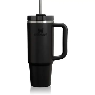 Stanley Quencher H2.O FlowState™ Tumbler pahar din oțel inoxidabil cu pai medium Black 2.0 1 buc
