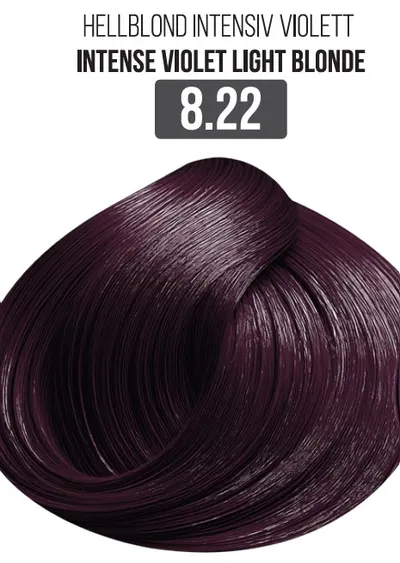 Vopsea Profesionala Cu Amoniac Redus EVOQUE Milk Therapy 100 ml - 8.22 Intense Violet Light Blonde - Cu Tehnologie Lipid Micro Emulsion
