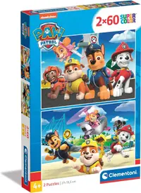 Puzzle Clementoni din 2 x 60 de piese - Patrula de câini