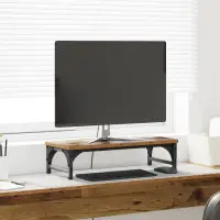 vidaXL Suport pentru monitor Lemn vechi 55 x 23 x 14 cm Lemn prelucrat