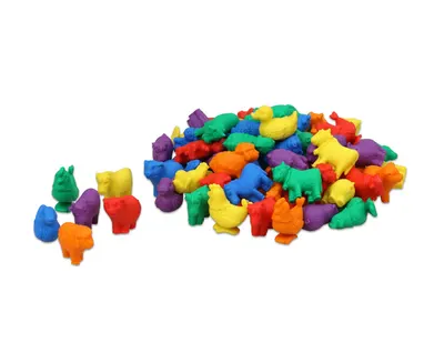 Set 76 de animale colorate pentru activități matematice