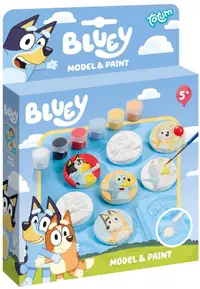 Trusă creativă Totum - Figurine din ipsos DIY Bluey
