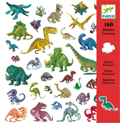 Stickere Djeco - Dinozauri, 160 de bucati