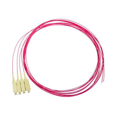 Pigtail SC, 50/125µm OM4, 2m, Easy Strip, Violet,4buc